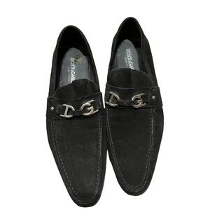 Dolce & Gabbana Black Suede Loafers